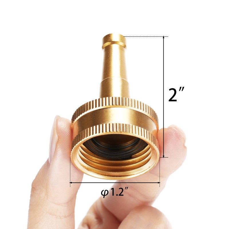 Sanpaint 2 Pack Sweeper Nozzle for Garden Hose, 2" Hose jet nozzle with 3/4-Inch Hose Thread Inlet - Image 2